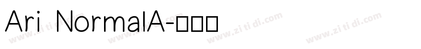 Ari NormalA字体转换
